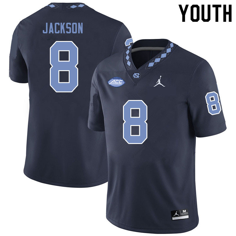 Jordan Brand Youth #8 Khadry Jackson North Carolina Tar Heels College Football Jerseys Sale-Black